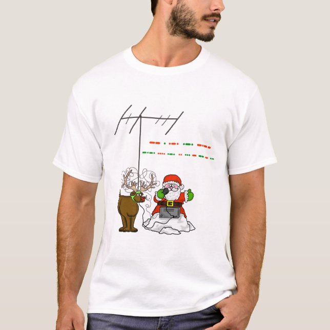 Joyeux Noël dans le T-shirt de code Morse - Père (Devant)