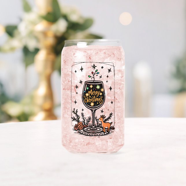 Joyeux Noël dans un verre de vin (Insitu (Mariage))