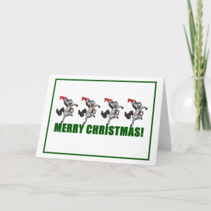 Joyeux Noël Danse Cheval Carte de voeux