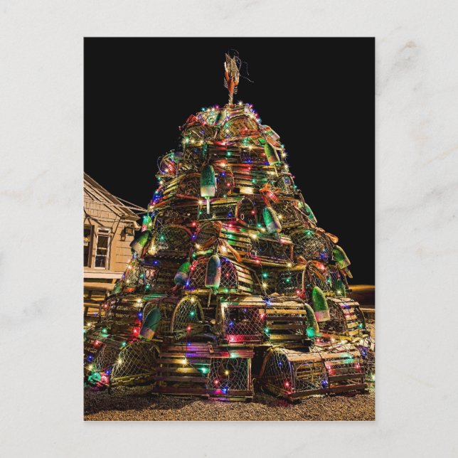 Joyeux Noël de carte postale du Maine (Devant)