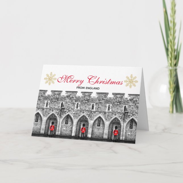 Joyeux Noël de la carte Angleterre (Devant)