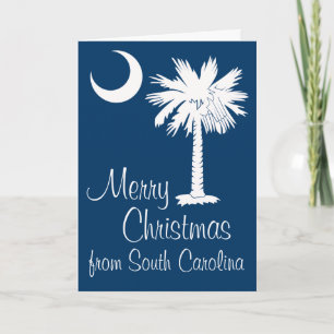 Joyeux Noël de la carte Lune de Palmetto Bleu SC