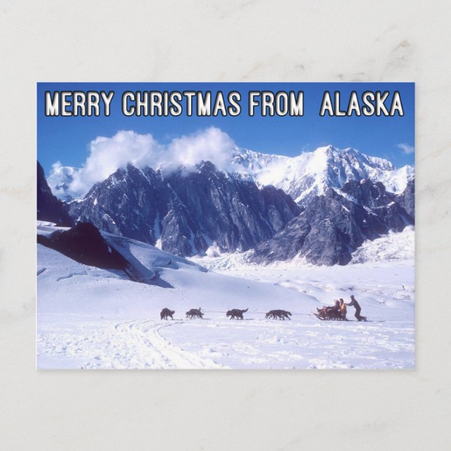 Joyeux Noël de la carte postale Alaska (Devant)