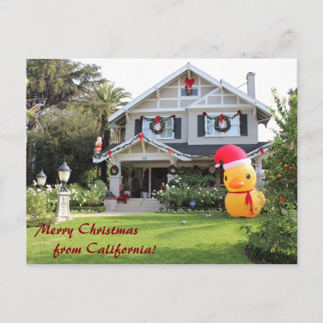 Joyeux Noël de la carte postale californienne! (Devant)