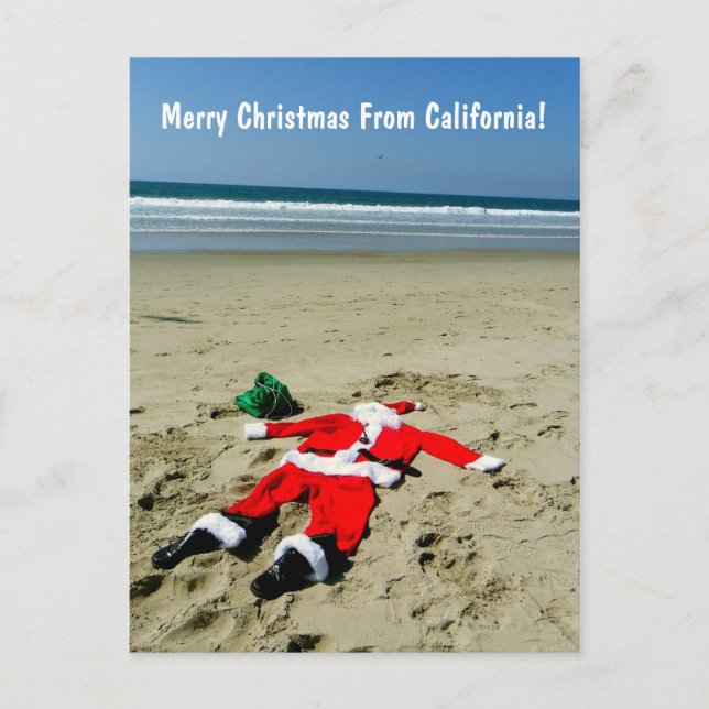 Joyeux Noël de la carte postale californienne! (Devant)