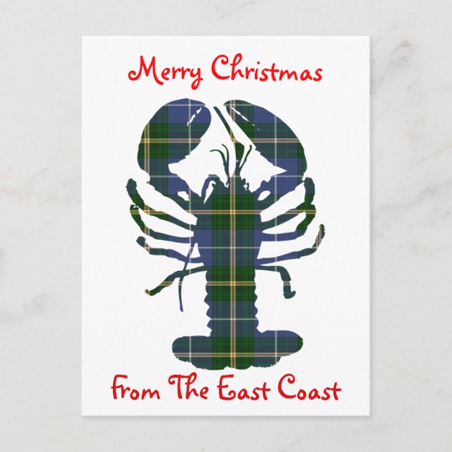 Joyeux Noël de la carte postale de Côte Est (Devant)