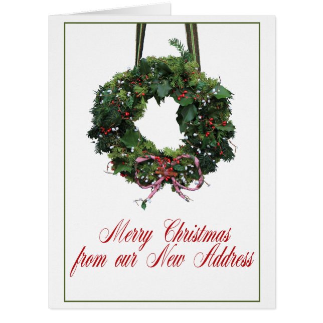 Joyeux Noël de la nouvelle adresse (Devant)