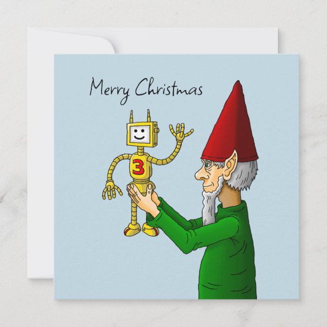 Joyeux Noël de l'atelier du Père Noël Carte de vac (Devant)