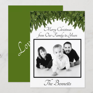 Joyeux Noël de notre famille à votre carte Pic Car