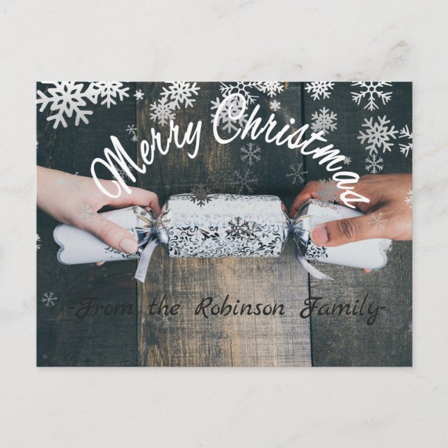 Joyeux Noël des cartes postales nommées faites sur (Devant)