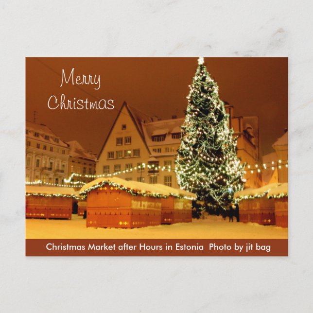 Joyeux Noël d'Estonie Carte postale (Devant)