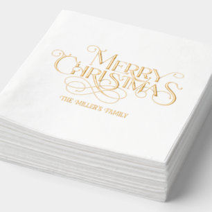 Joyeux Noël Élégante Typographie rétro