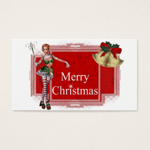 Joyeux Noël Elf Design 2 - Tags cadeaux de vacance