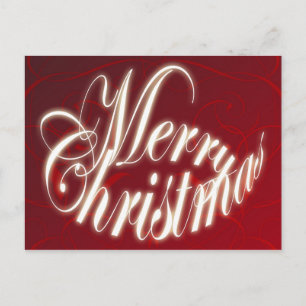 Joyeux Noël en carte postale rouge