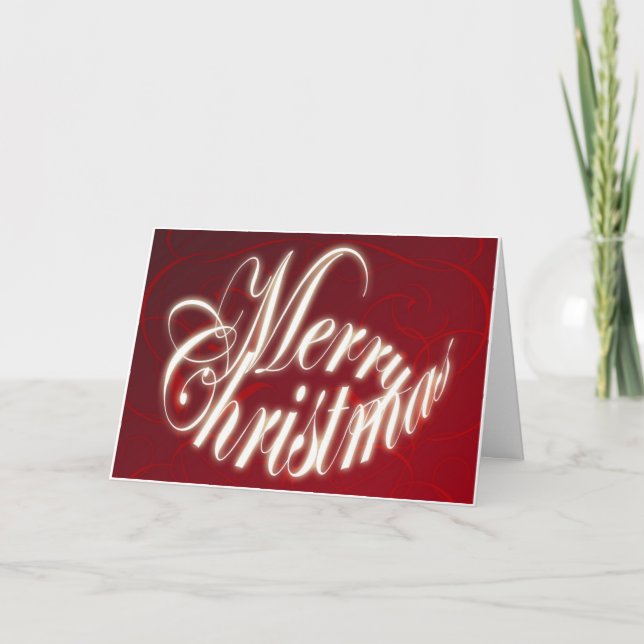 Joyeux Noël en carte rouge (Devant)