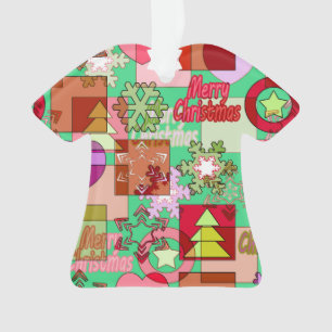 Joyeux Noël en toute transparence formes géométriq