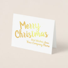 Joyeux Noël Entreprise Carte à huile personnalisée