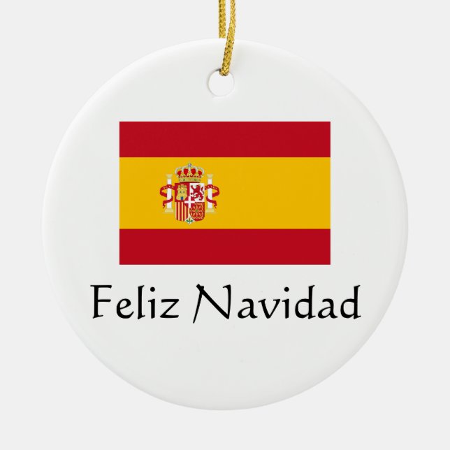 Joyeux Noël espagnol ornement (Devant)