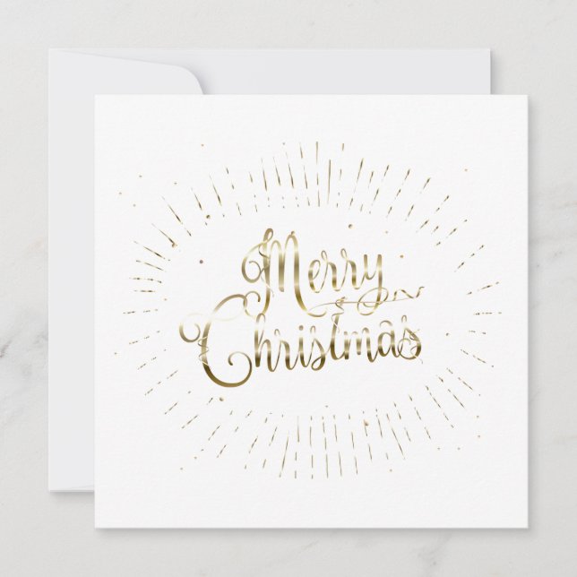 Joyeux Noël et Bonne Année ! Carte XMAS Gold (Devant)