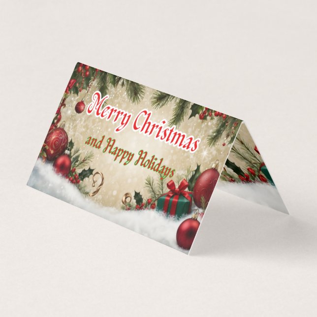 Joyeux Noël et Joyeuses fêtes (Front)