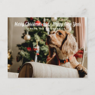Joyeux Noël et Joyeux Carte photo du Nouvel An