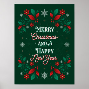 Joyeux Noël et une joyeuse affiche du Nouvel An 18