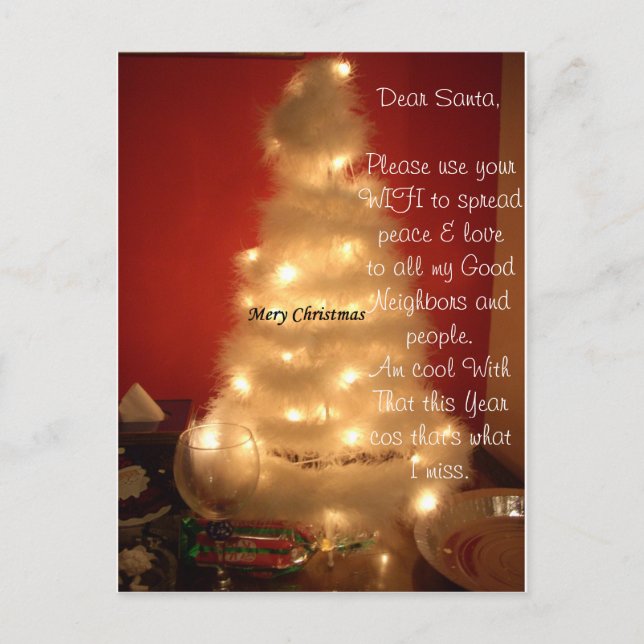 Joyeux Noël étaler la carte Paix et Amour (Devant)