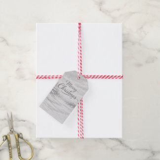 Joyeux Noël • Étiquette de cadeau hivernal esquiss