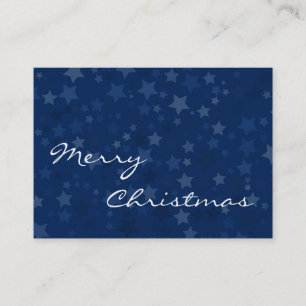 Joyeux Noël - étoiles - carte de visite