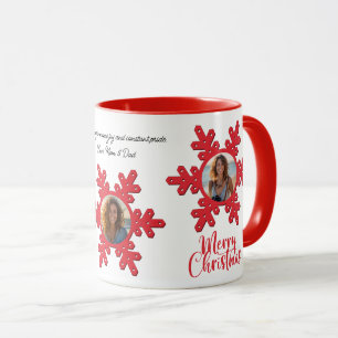 Joyeux Noël Famille Nom photo Mug personnalisé