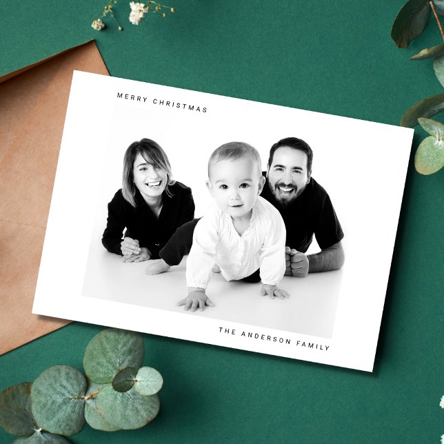 Joyeux Noël Famille Photo Carte de vacances (Créateur téléchargé)