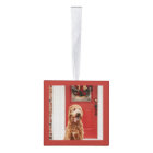 Joyeux Noël Famille Photo Cube Rouge