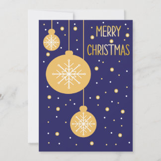 Joyeux Noël Faux de neige carte ornement