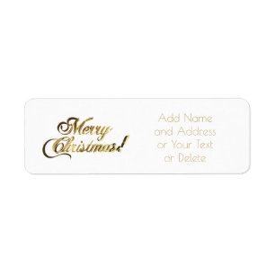 Joyeux Noël Faux Gold Foil Typographie Chic