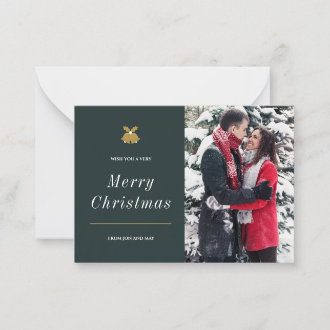 Joyeux Noël Fête Carte photo familial personnalisé (Devant)