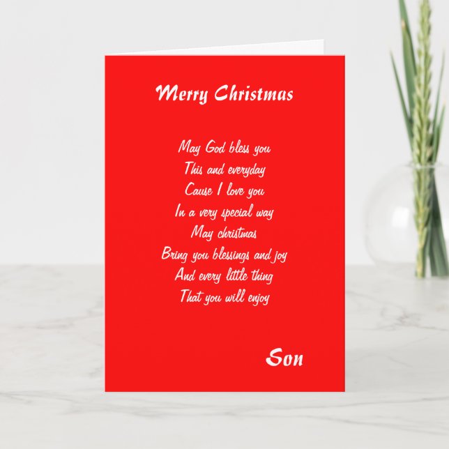 joyeux Noël fils cartes de voeux cartes de voeux (Devant)