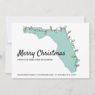 Joyeux Noël Floride Carte Nouveau Accueil