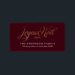 Joyeux Noel French Christmas Label<br><div class="desc">Christmas themed address and favour labels.</div>