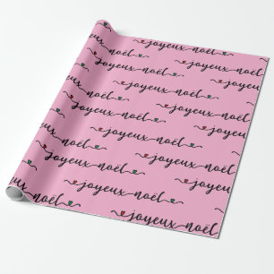 Joyeux Noel French Design Wrapping Paper