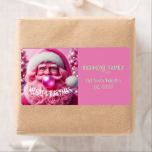 Joyeux Noël Gay Retro Pink Bubble Gum Personnali