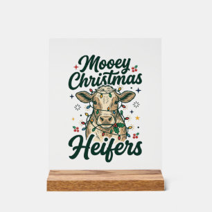Joyeux Noël Génisses Drôle de Vache Noël Design