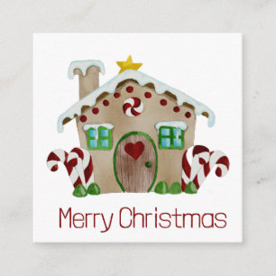 Joyeux Noël Gingpain maison Enclôture Carte