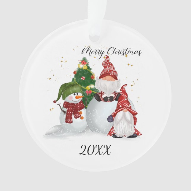Joyeux Noël Gnomes Snowman (devant)