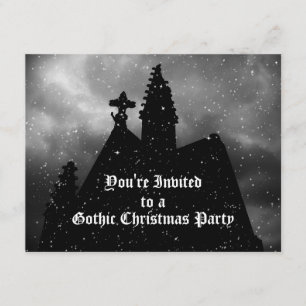 Joyeux Noël gothique invitations