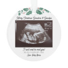 Joyeux Noël Grand-parents Grossesse Ultrasound