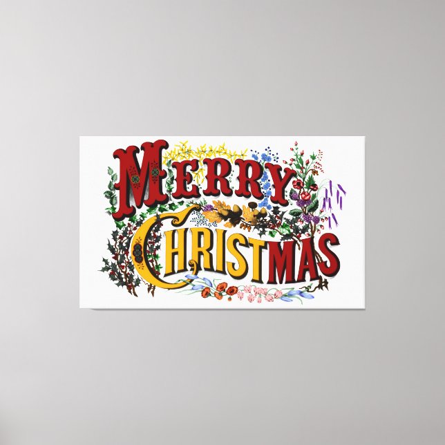 Joyeux Noël Grande Impression sur Toile - Personna (Recto)