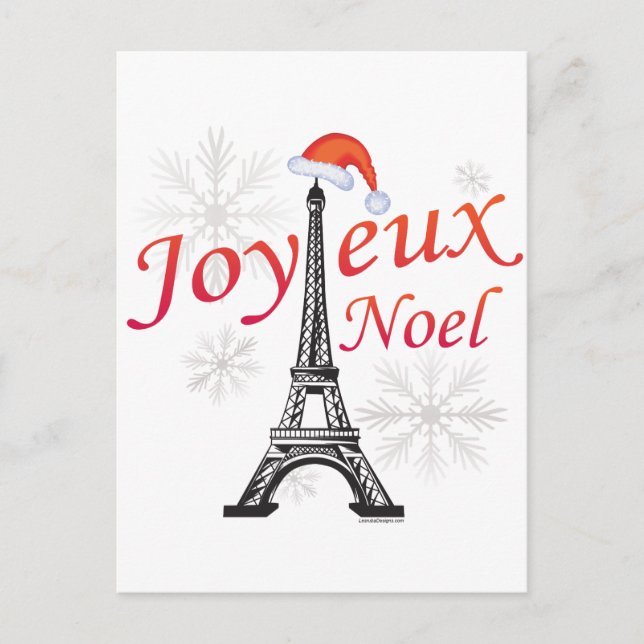 Joyeux Noel Holiday Postcard (Front)