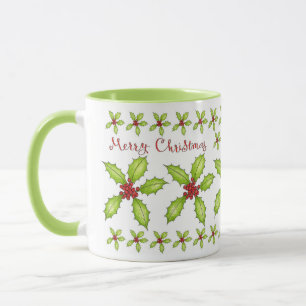 Joyeux Noël Holly Mug