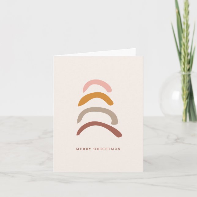 Joyeux Noël jolie carte de voeux vierge (Devant)