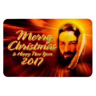 Joyeux Noël Joyeux Nouvel An 2017 Jesus Magnet